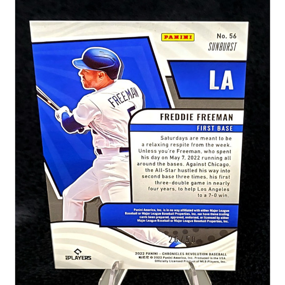 Los Angeles Dodgers Freddie Freeman Finest and Numbered Inserts - Picture 3 of 11